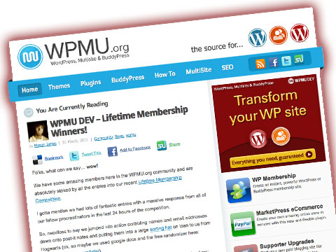 WPMU Dev WordPress Plugins Membership Winners