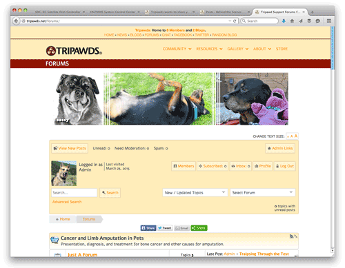 new tripawds discussion forums